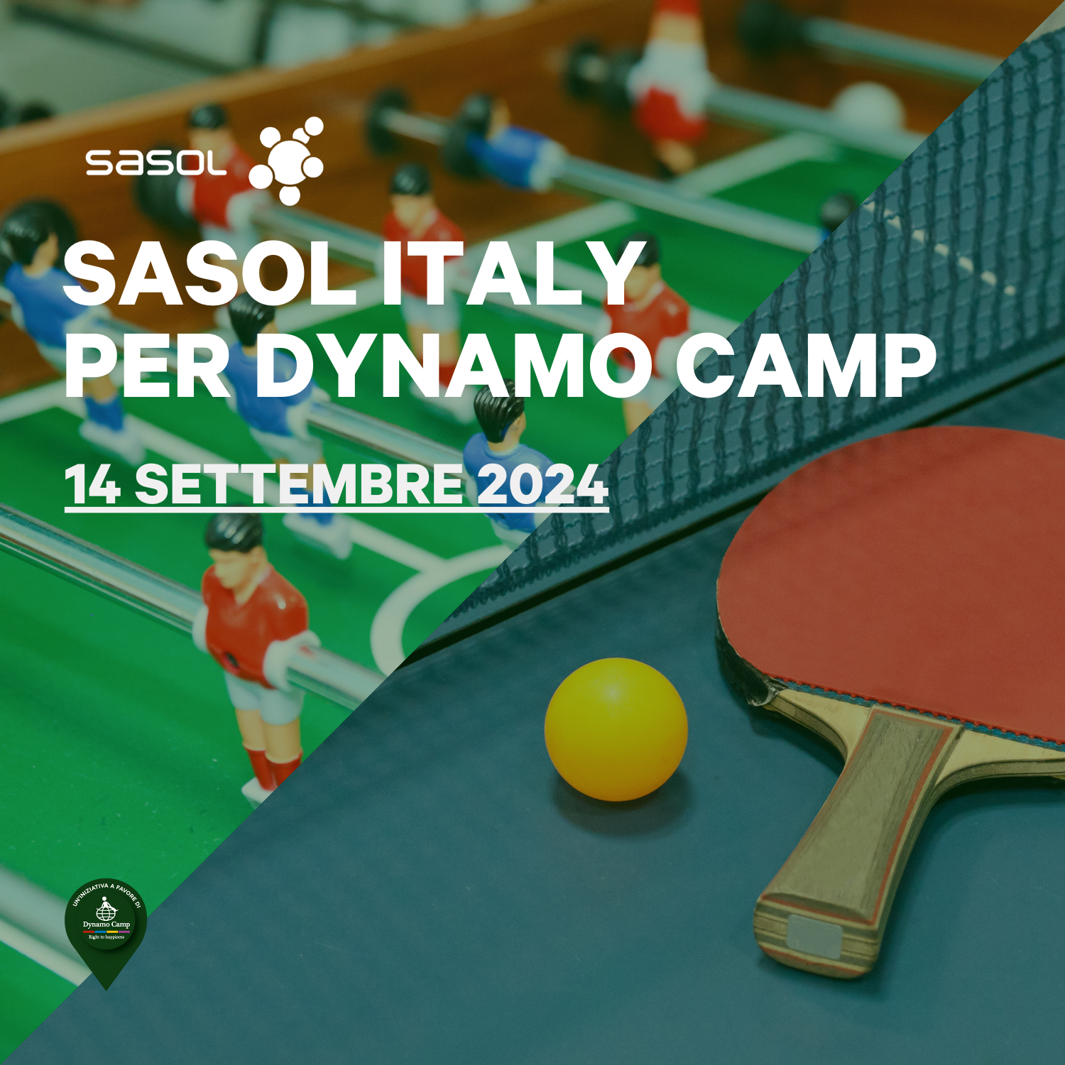 Cover SASOL ITALY PER DYNAMO CAMP
